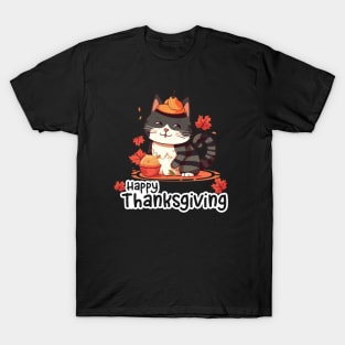 Thanksgiving cat T-Shirt